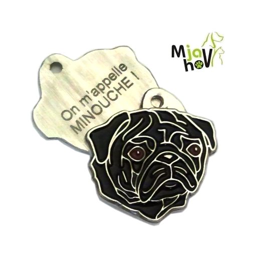 ID-brikker-mops-svart-gravert.jpg personlige ID-brikker MjavHov - graverte, online